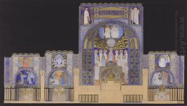 Helgeandskyrkan I Düsseldorf Design For The Choir Wall 1907