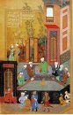 Ein Miniatur-Malerei aus der Iskandarnama