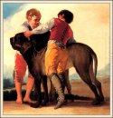 Boys With Mastiff