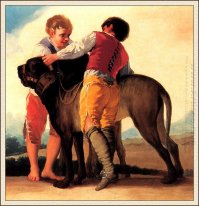 Anak Laki-Laki Dengan Mastiff