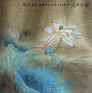 Lotus - peinture chinoise