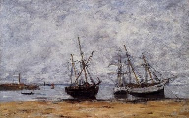El Puerto Portrieux durante la bajamar