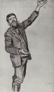 Агитатор Человек с поднятой рукой 1906