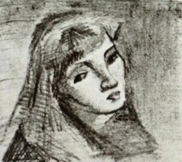 Kepala Of A Woman Dengan Rambut Nya Longgar 1886