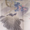 Pájaros y flores - Pintura china