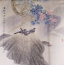 Oiseaux et fleurs - Peinture chinoise