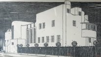 Diseño de Mackintosh de la "casa para un amante del arte"