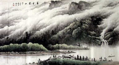 Gebirge, Fluss - Chinesische Malerei