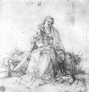 Madonna und Kind auf der Rasenbank