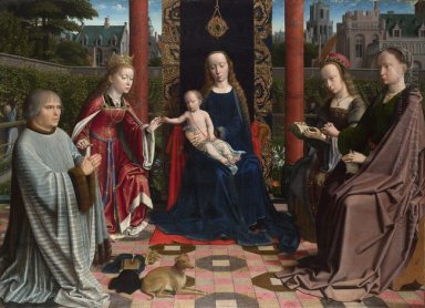 Die Jungfrau und Kind mit Heiligen und Spender