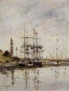 Hamnen i Deauville 1896