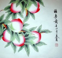 Peach - Peinture chinoise