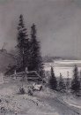 Afdaling naar de rivier 1868