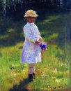 Mädchen mit Blumen Tochter des Künstlers, 1878