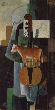 Корова И скрипка 1913