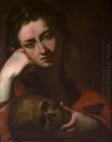 O penitente Magdalen (Vanitas)