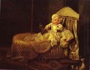 Gerard Anne Edwards en su cuna 1733