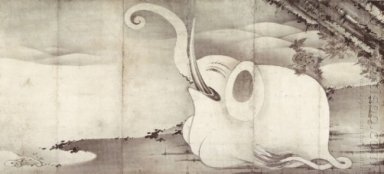Elephant and Whale (diptych)