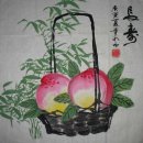 Peach - Peinture chinoise