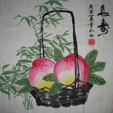 Peach - Lukisan Cina