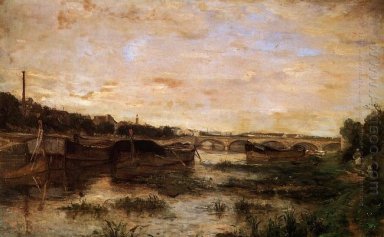 La Seine en aval du Pont d Lena
