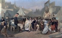 Perayaan Di Pinggiran Kota Paris Di Montmartre 1864