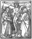 Kristus på korset med jungfru och st john 1510