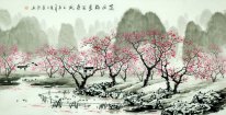Mountains, water, flowers - Chinese Painting
