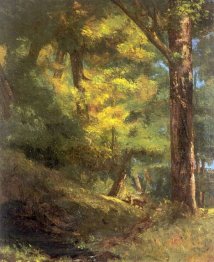 Dois Deers das ovas na floresta