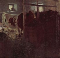 Cows In The Barn 1901