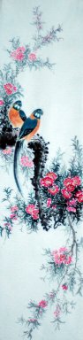 Vogels&Bloemen - Chinees schilderij
