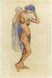 Model Nude Dengan Drapery