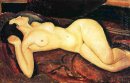 reclinada desnuda 1917