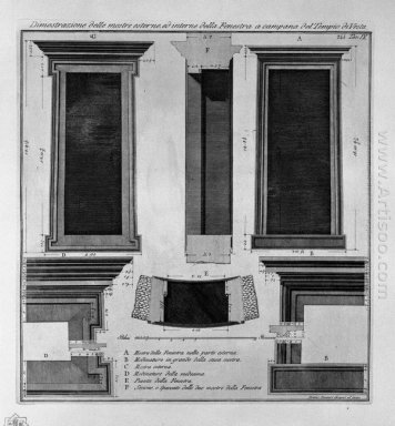 Demonstratie van het exterieur en interieur van het venster toon