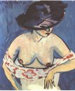 Donna Mezza Nuda Con Un Cappello 1911