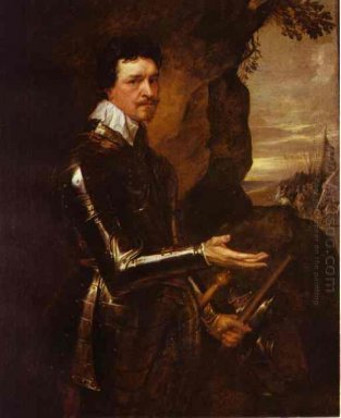 Thomas Wentworth 1. Graf von Strafford in einer Rüstung 1639