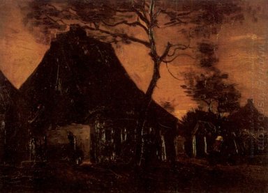 Cottage mit Bäumen 1885 1