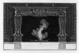 Perapian On The Frieze Of Acanthus Daun Antara Dua Tanduk Dolph