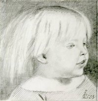 Cathy Madox Brown at the age of three years