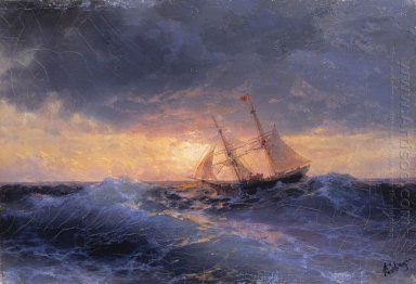Sea Sunset 1896