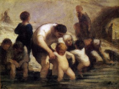 Los Niños Con El Baño