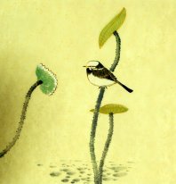 Oiseaux et fleurs - Peinture chinoise