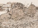 Mucchi di fieno vicino ad una fattoria 1888 1