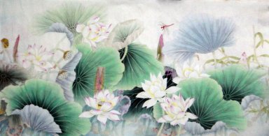 Lotus Chinees schilderij