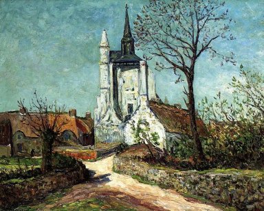 Byn och kapell av Sainte Avoye Morbihan 1908