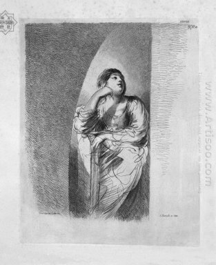 Study For The Adulteress Half Figure With Folded Arms From Guerc
