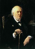 A Portrait Of E I Makovsky 1880