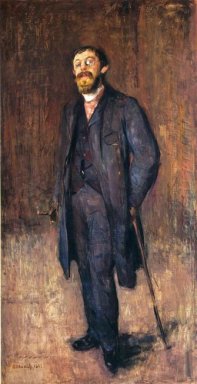 Portrait Of The Painter Jensen Hjell 1885