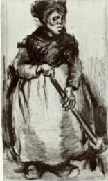 Mulher do camponês com Broom 1885