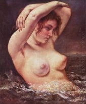 Die Frau in den Wellen Der Badegast 1868